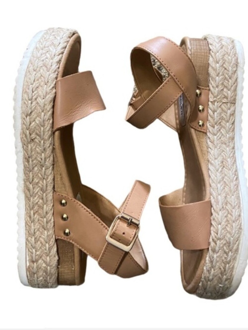 Steve Madden Chiara In Nude Leather Sandals Size 6M